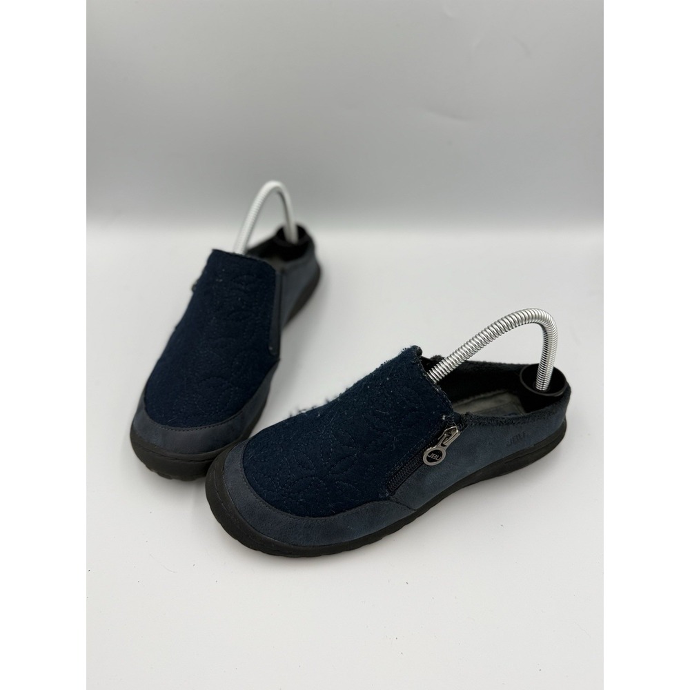 JBU by Jambu Crimson Slide Women's Size 7M Navy Blue Comfort Faux Fur Lined